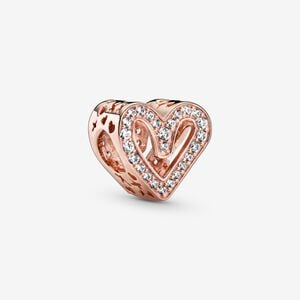 FINAL SALE - Pandora Sparkling Freehand Heart Charm