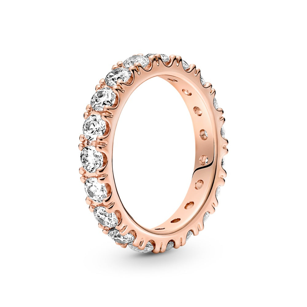 FINAL SALE- Pandora Sparkling Row Eternity Ring, size 7.5