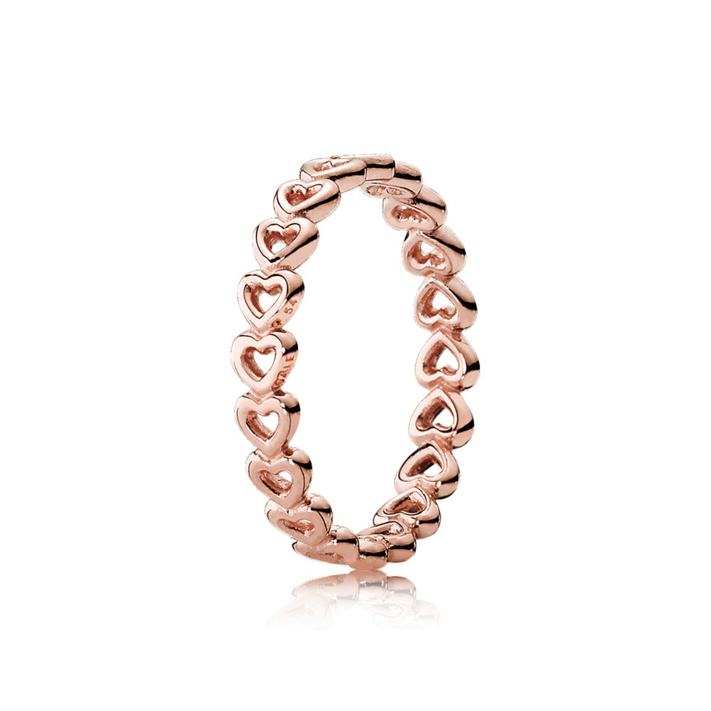 FINAL SALE- Pandora Linked Love Ring, size 7.5