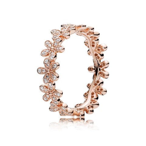 FINAL SALE - Pandora Dazzling Daisy Band Ring, size 7