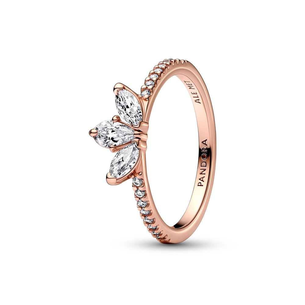 FINAL SALE- Pandora Sparkling Herbarium Cluster Ring. Size 7.5