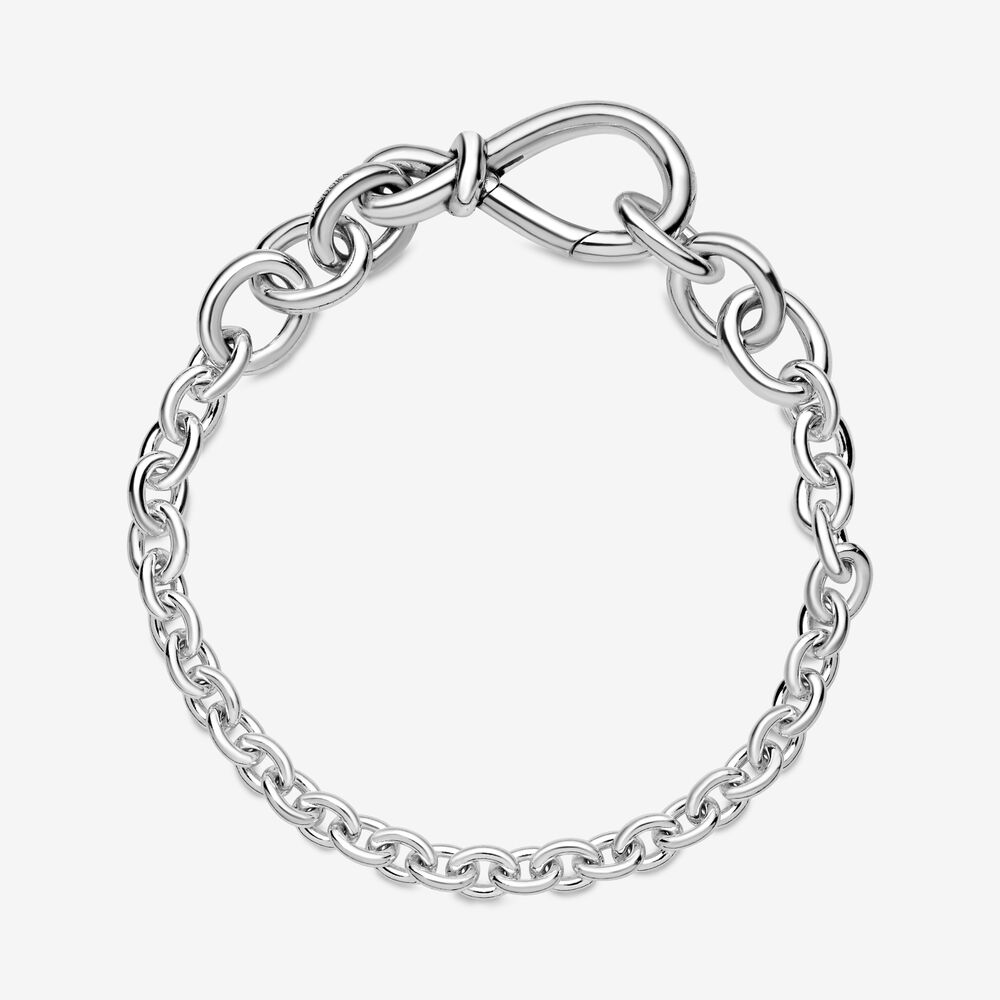 Pandora Chunky Infinity Knot Chain Bracelet, 7.1"