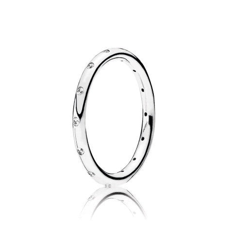 FINAL SALE- Pandora Simple Sparkling Band Ring, Size 7