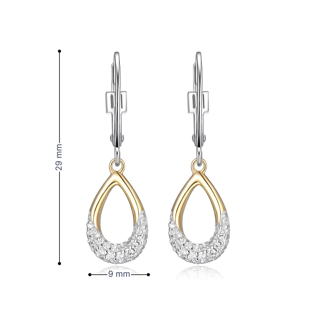 ELLE "Caramel" Teardrop Dangle Earrings