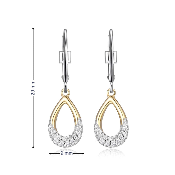 ELLE "Caramel" Teardrop Dangle Earrings