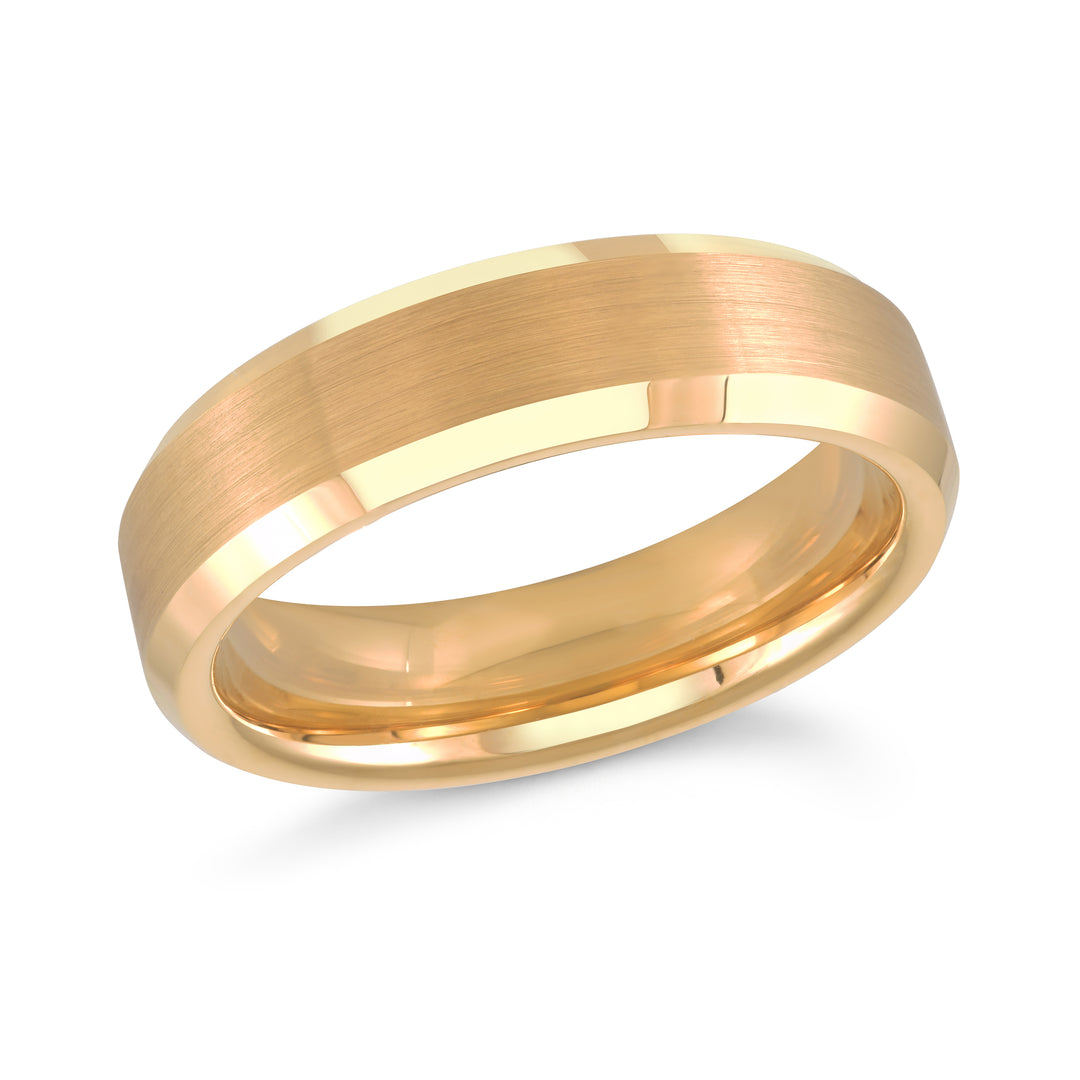 Malo Yellow Tungsten Ring, size 10.5