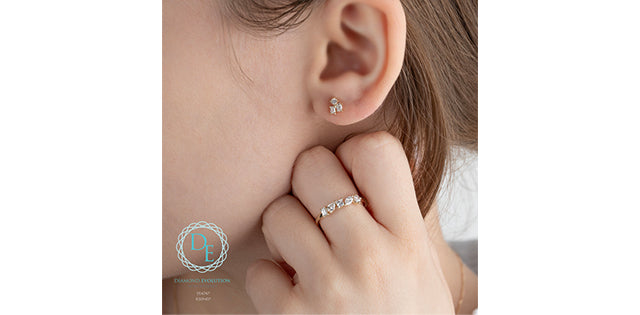 Mixed Shape Lab-Grown Diamond Earrings, 0.30TDW