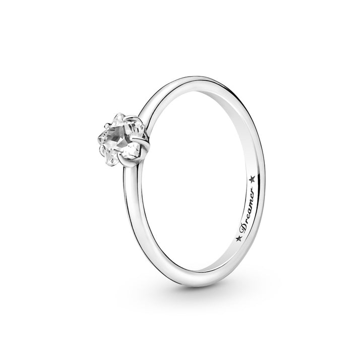 Pandora Celestial Sparkling Star Solitaire Ring, size 7.5