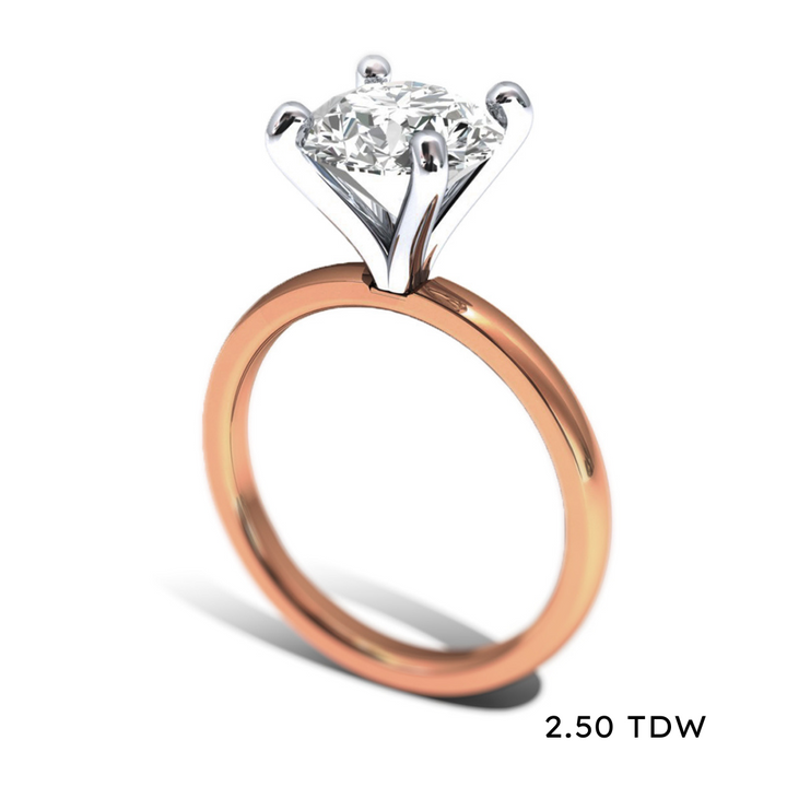 14K Lab Grown Diamond Solitaire Engagement Ring