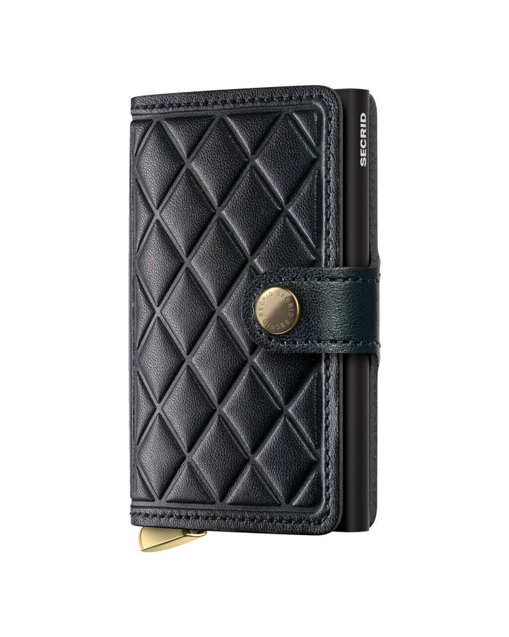 SECRID Emboss Diamond Premium Miniwallet, Black