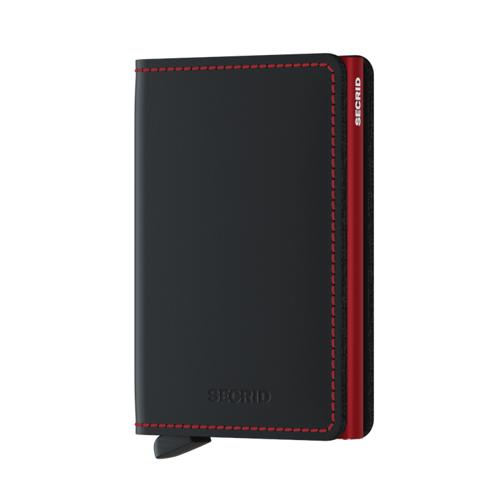 Secrid Slimwallet Matte Black & Red