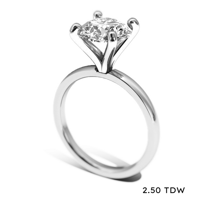 14K Lab Grown Diamond Solitaire Engagement Ring