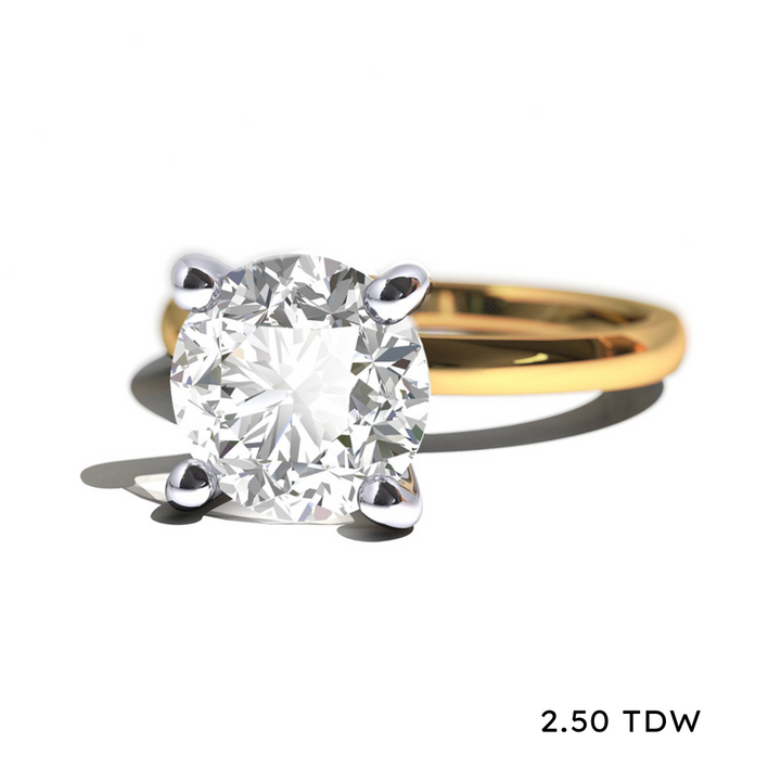 14K Lab Grown Diamond Solitaire Engagement Ring