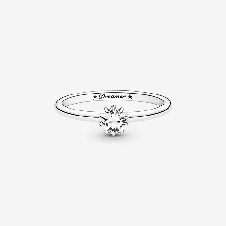 FINAL SALE- Pandora Celestial Sparkling Star Solitaire Ring, size 7.5