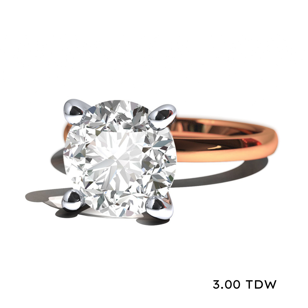 14K Lab Grown Diamond Solitaire Engagement Ring