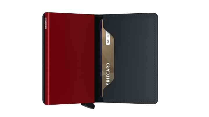 Secrid Slimwallet Matte Black & Red