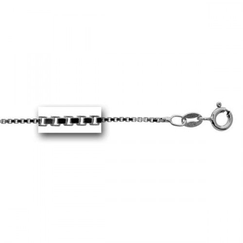Sterling Silver 1.0mm Box - 18"