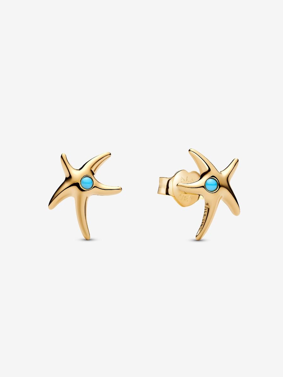 FINAL SALE - Pandora Starfish Stud Earrings