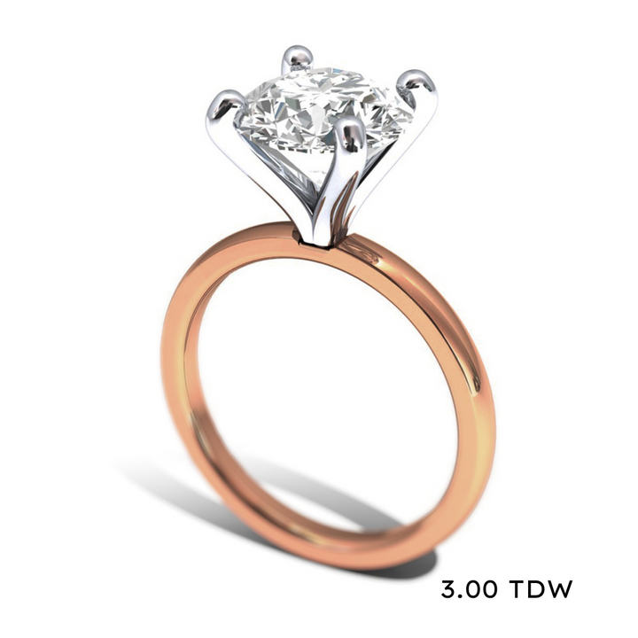 14K Lab Grown Diamond Solitaire Engagement Ring