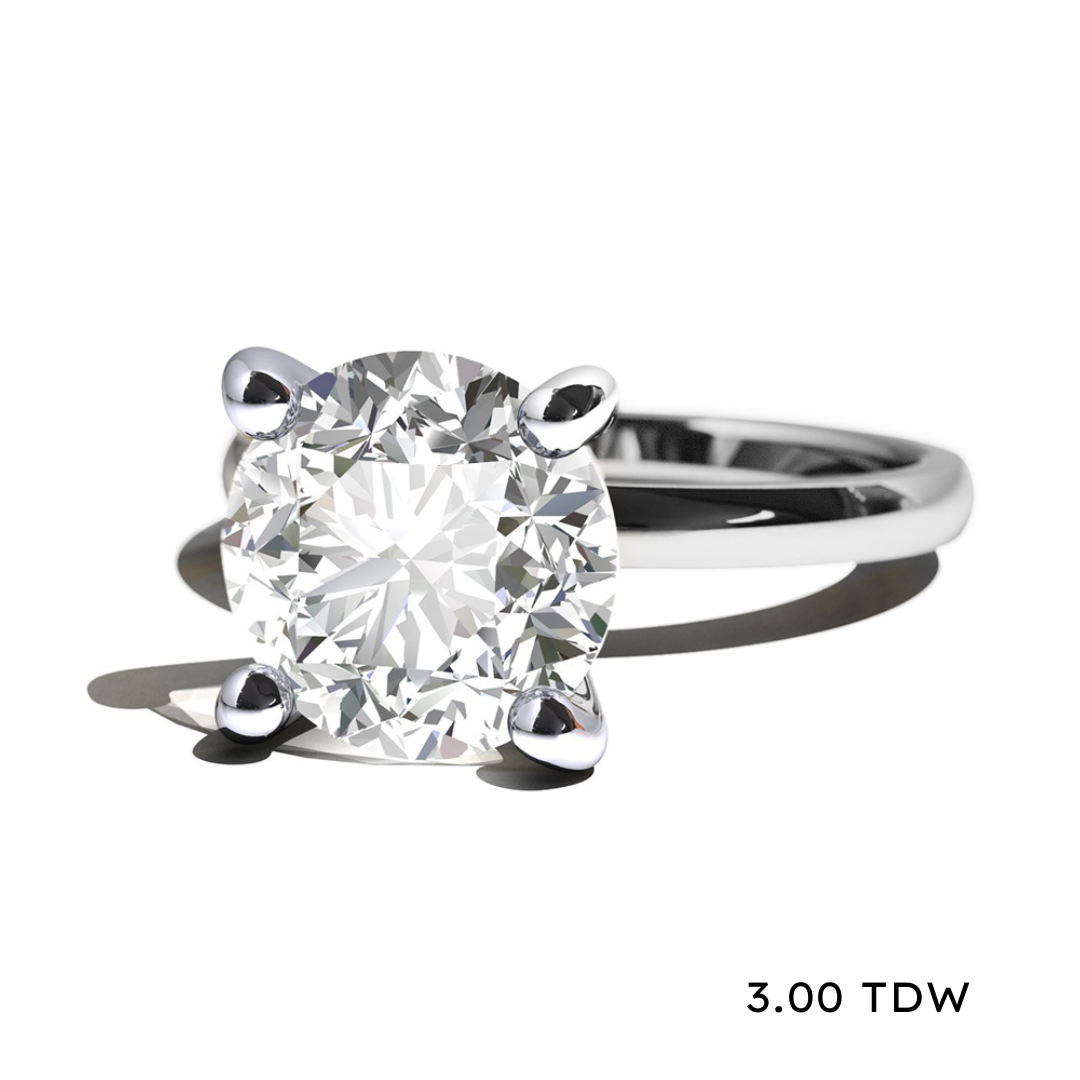 14K Lab Grown Diamond Solitaire Engagement Ring