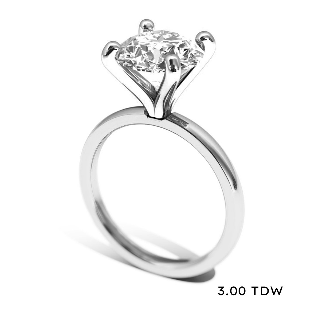 14K Lab Grown Diamond Solitaire Engagement Ring