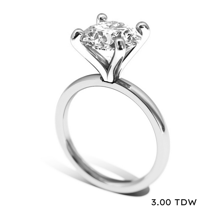 14K Lab Grown Diamond Solitaire Engagement Ring