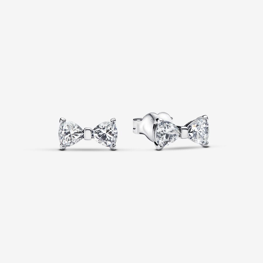 FINAL SALE - Pandora Sparkling Small Bow Stud Earrings