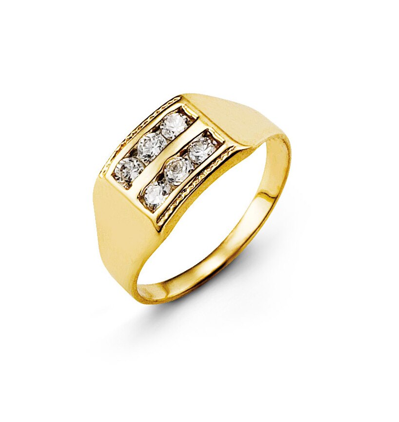 10k yellow gold baby signet st