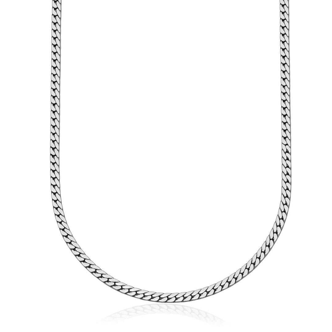 SteelX 4mm flat curb link chai