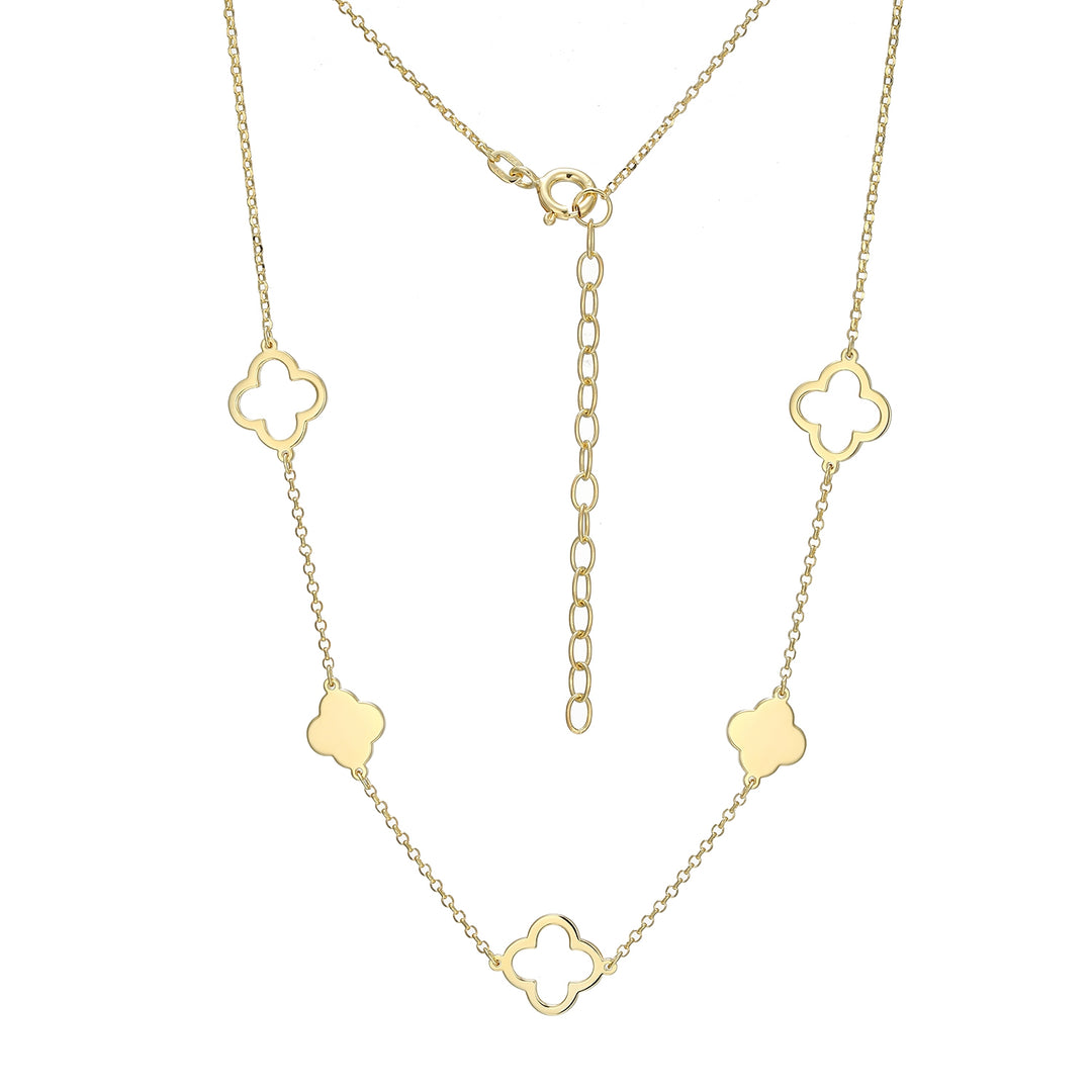 Lucky Clover Station Chain, 18"