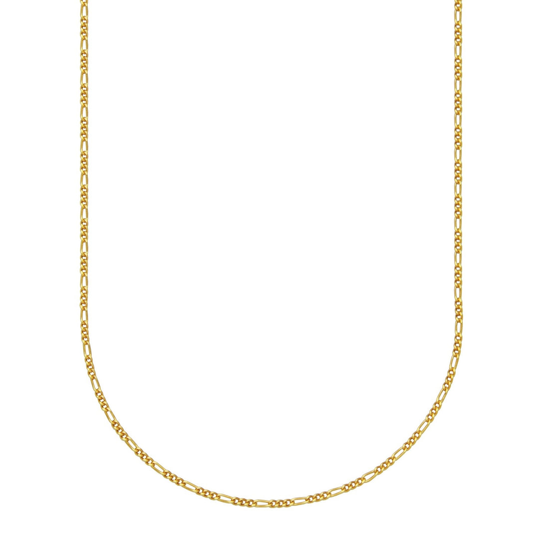 2.2MM GP Figaro Chain, 18"