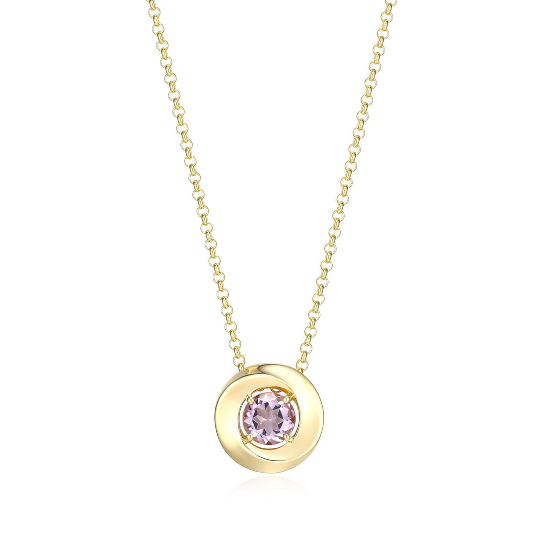 5mm Pink Amethyst Pendant