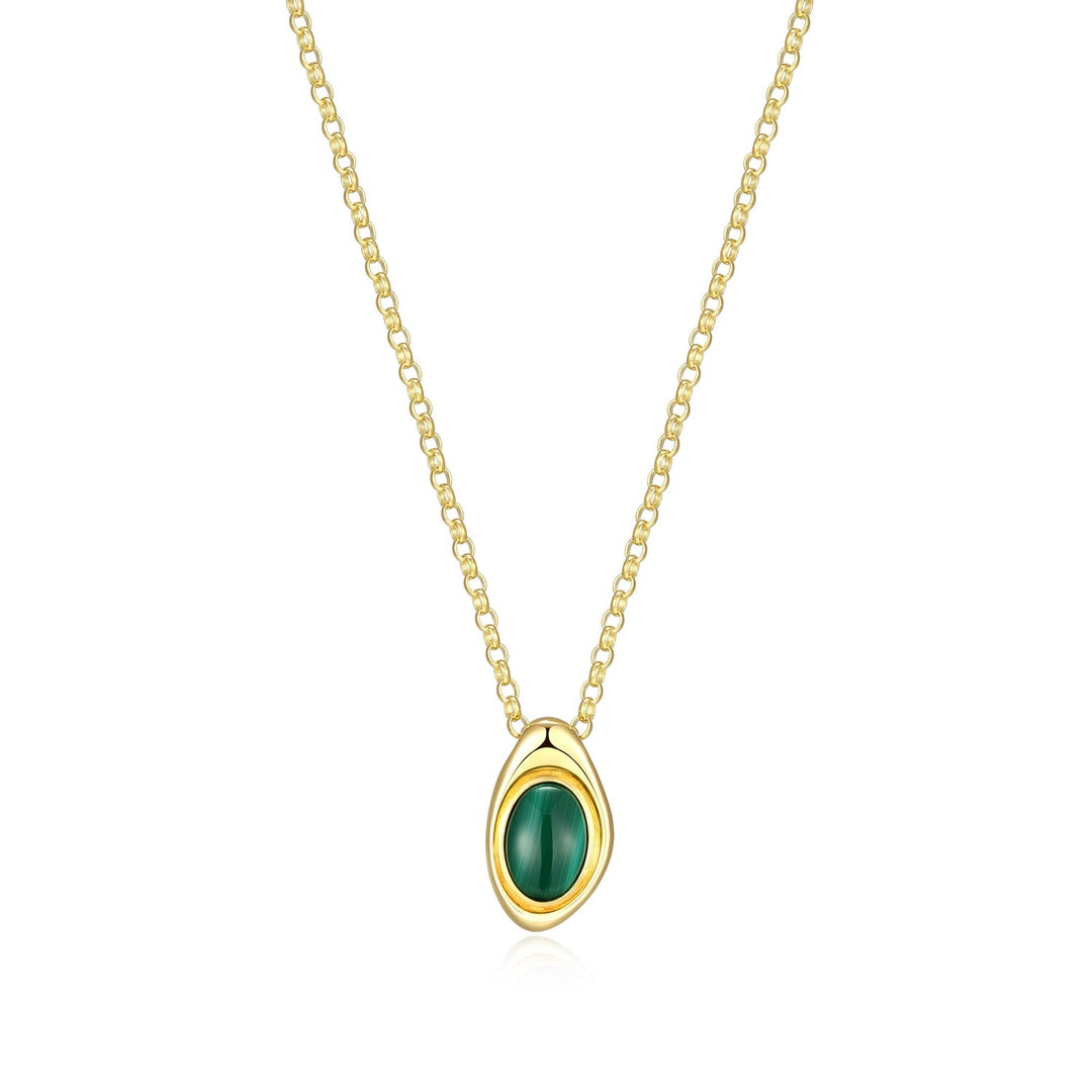 Malachite & GP Drop Pendant