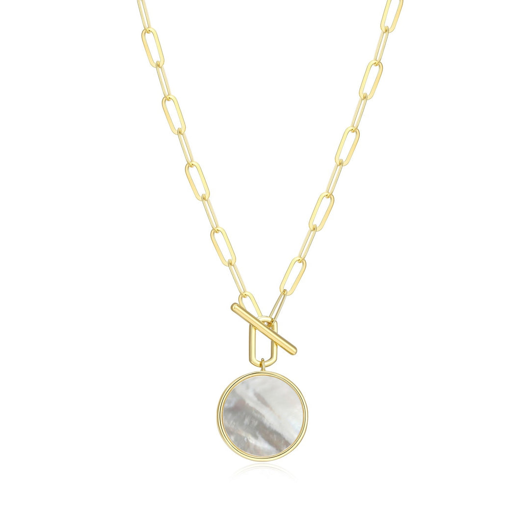 Genuine Mother of Pearl 16MM Disc Pendant