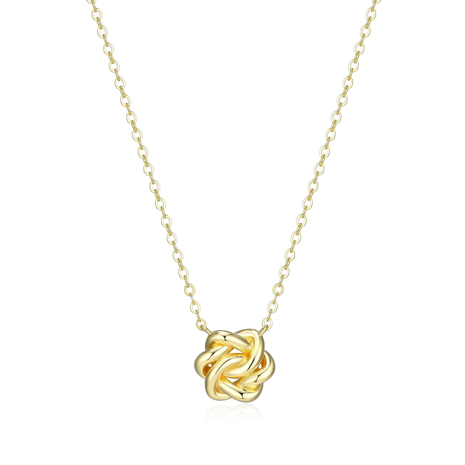ELLE "Eternal Knot" Gold-Plated Sterling Silver Necklace