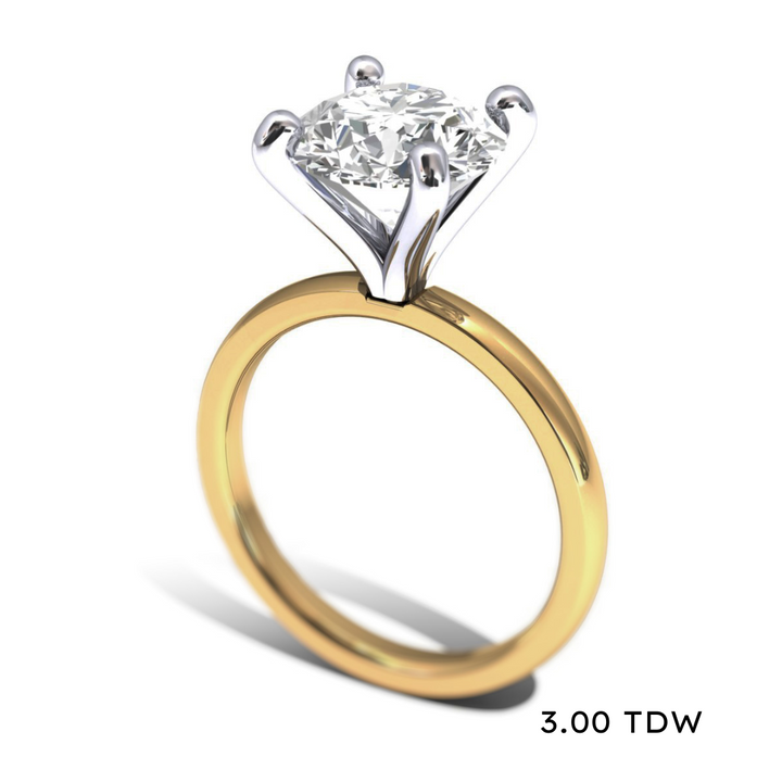 14K Lab Grown Diamond Solitaire Engagement Ring