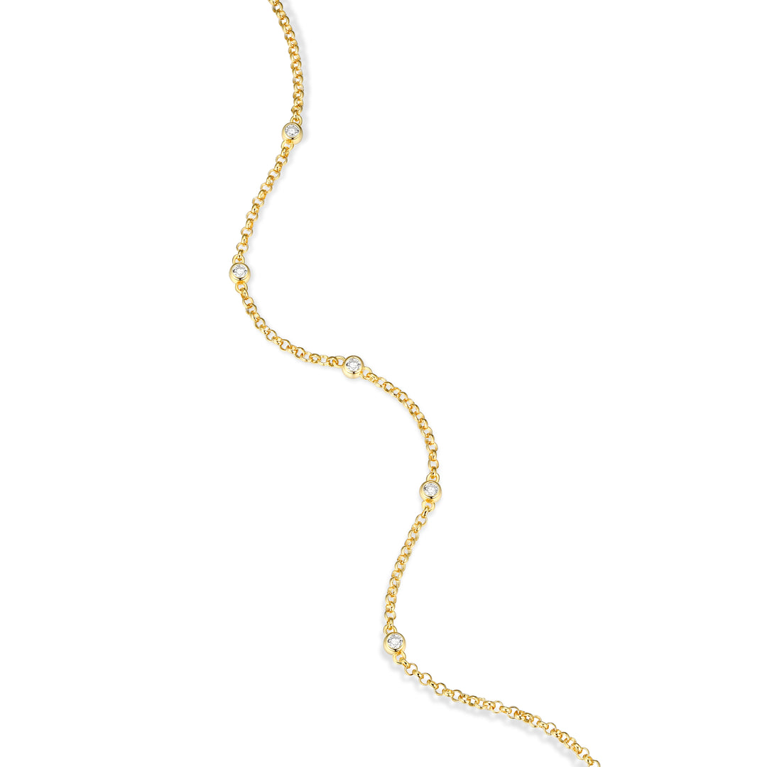 Lab-Grown 5-Stone Station Bracelet