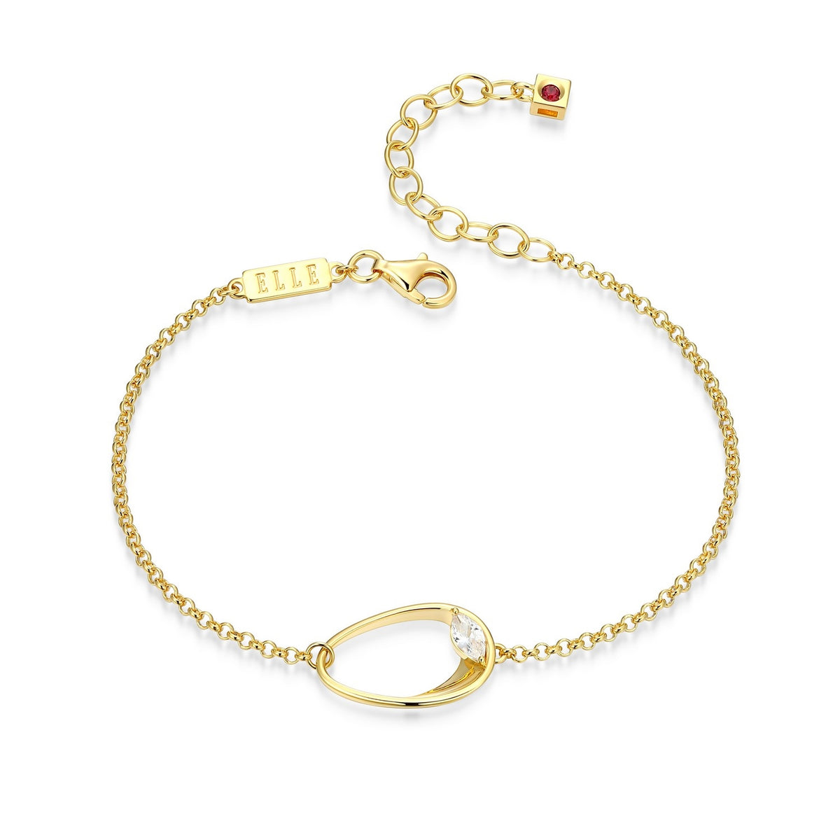 GP Oval "Wink" Bracelet with Marquise CZ