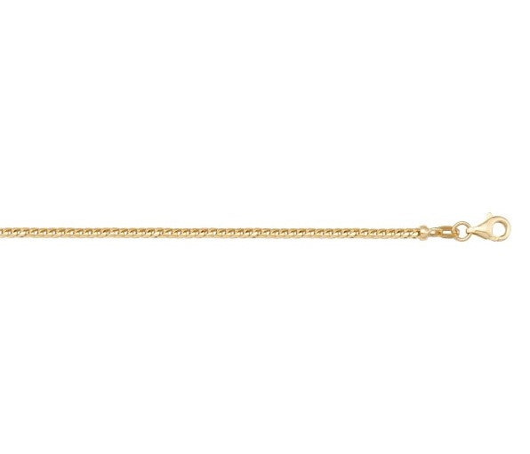 10k yellow gold 0.90mm Franco