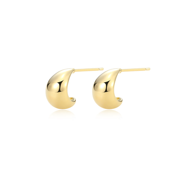 Curved Puffy Earrings