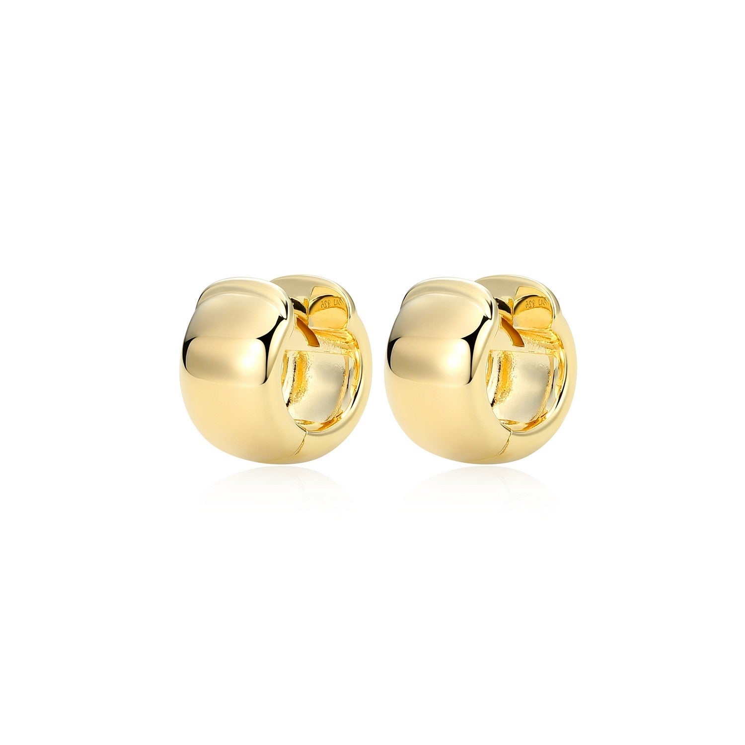 Chunky Huggie Hoop Earrings
