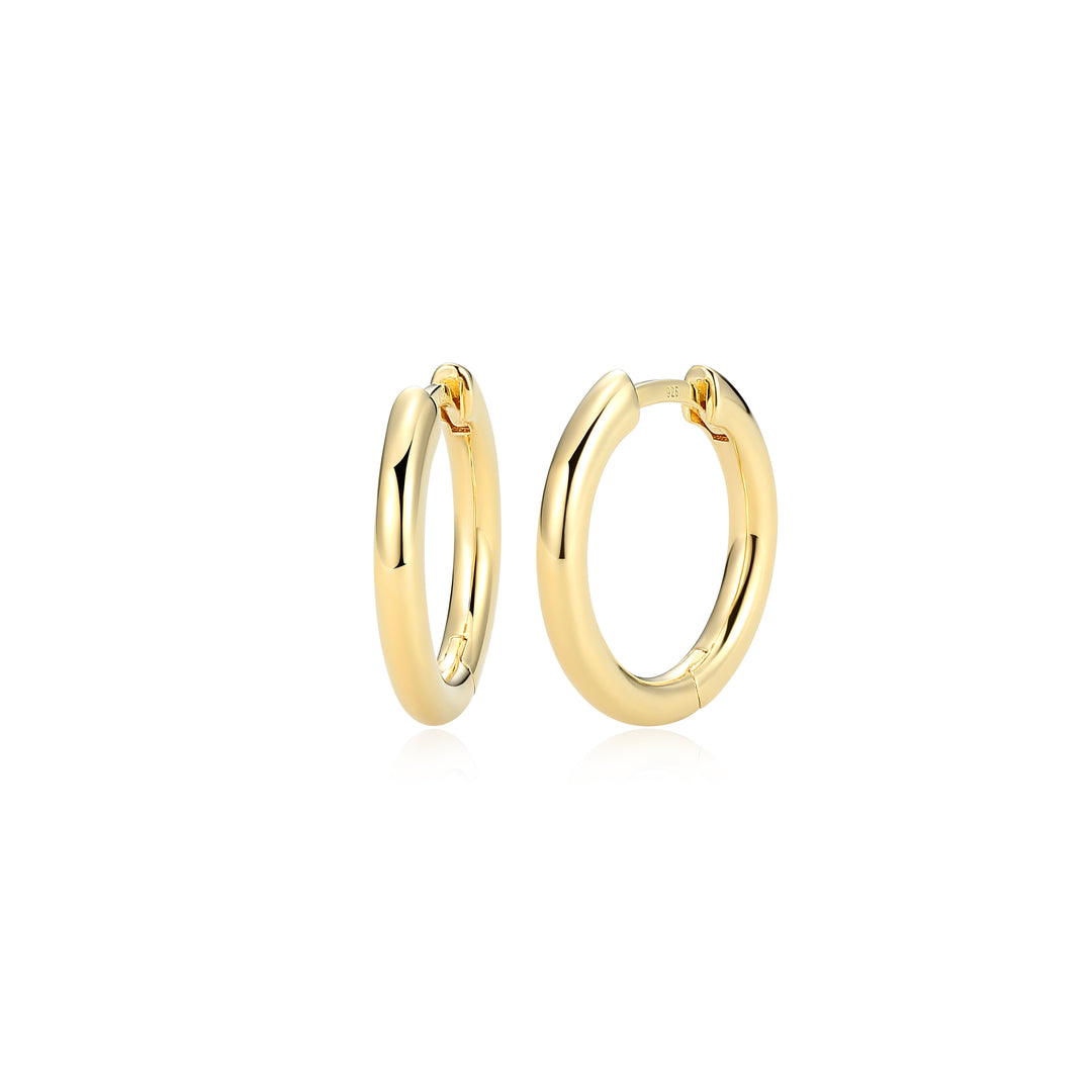 Polished Tube Hoop Earrings