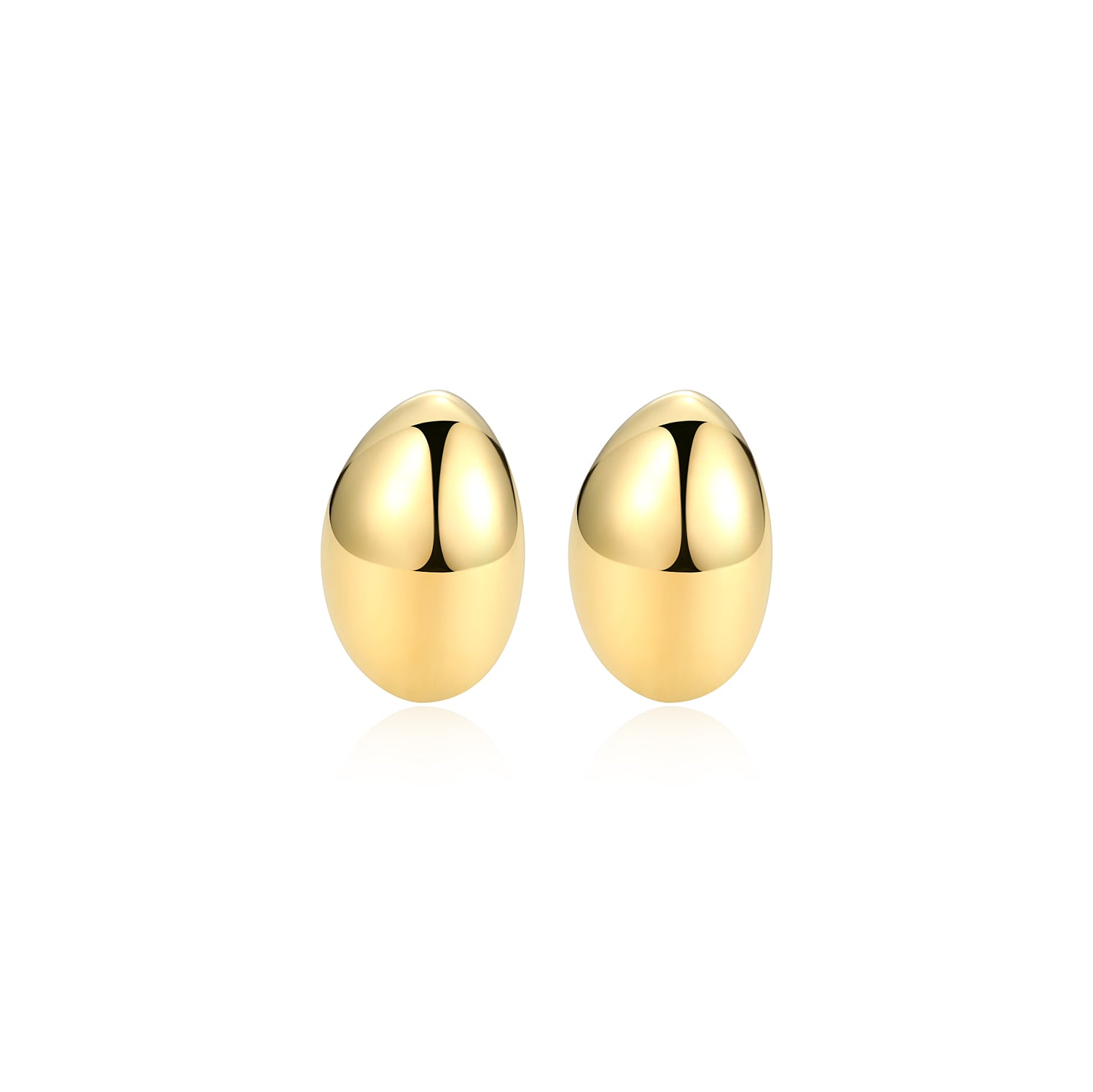 Reign 18k Gold Plated Stud Earrings.