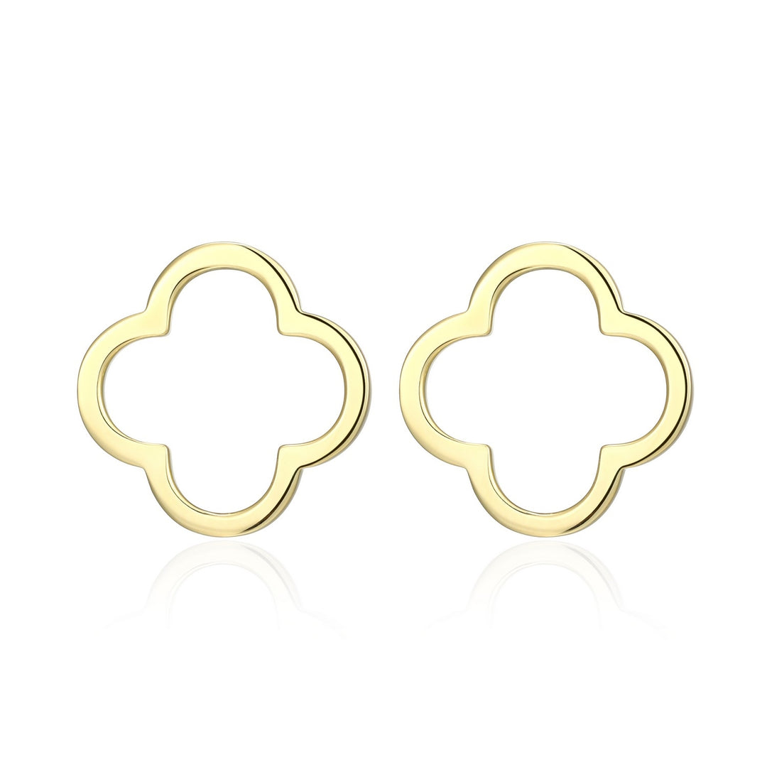 Open Clover Stud Earrings