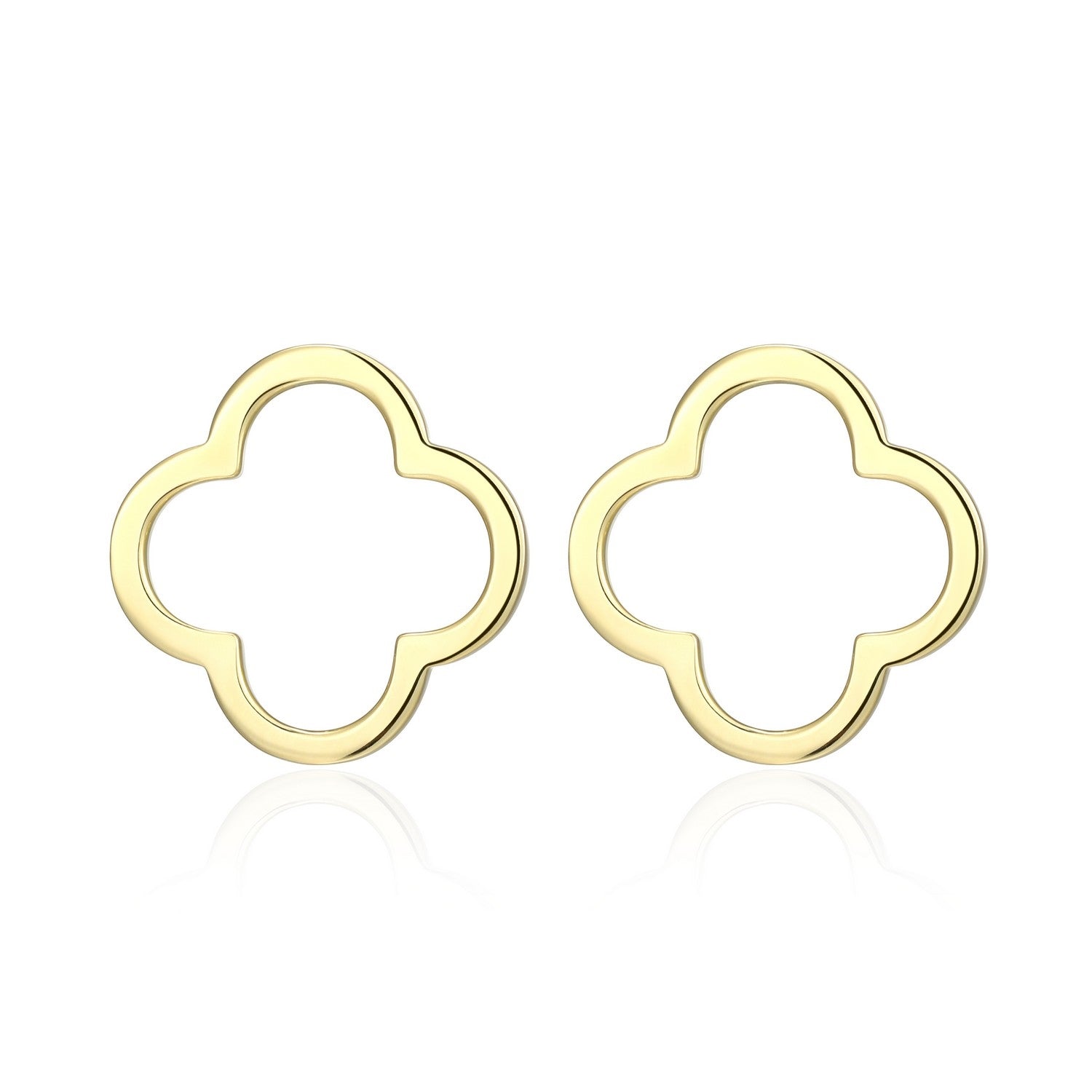 Open Clover Stud Earrings