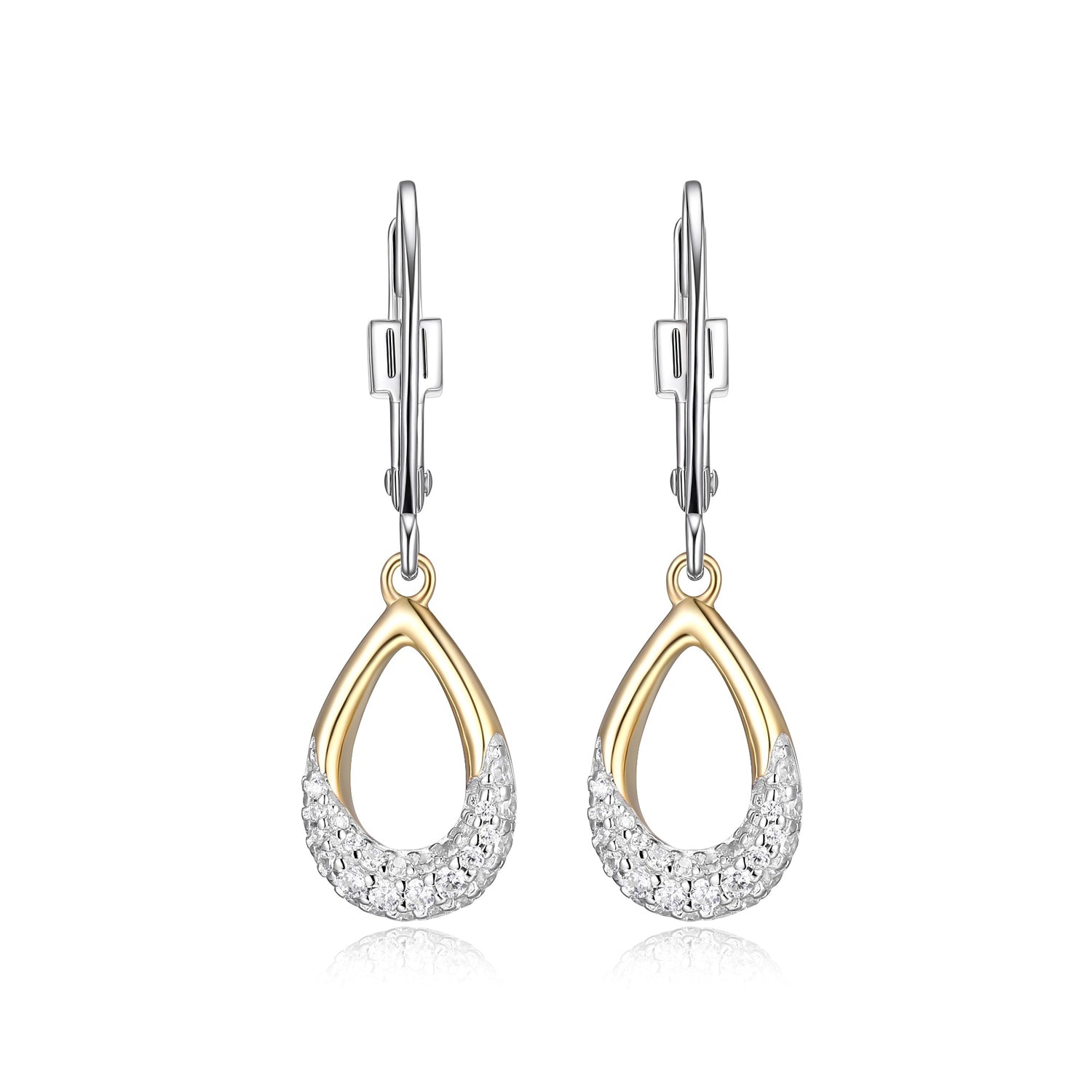 ELLE "Caramel" Teardrop Dangle Earrings