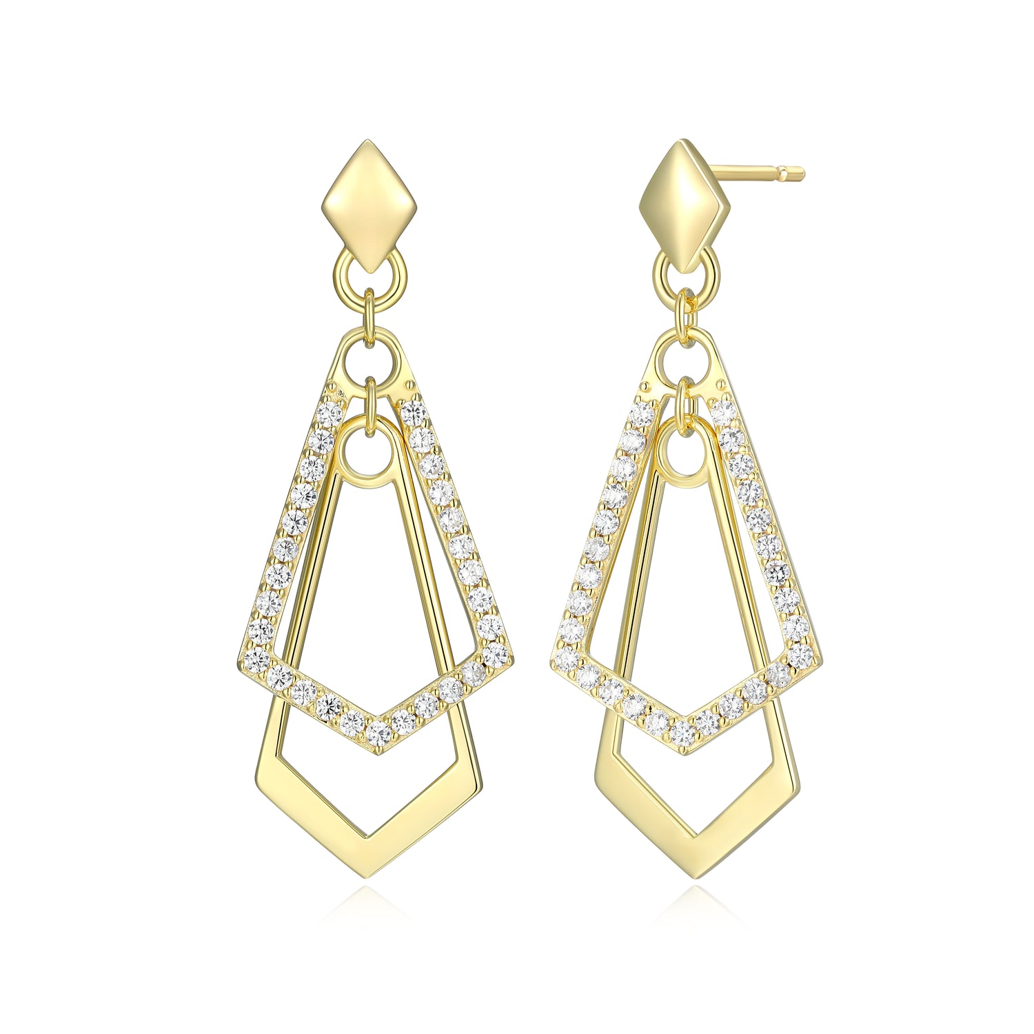 Art Deco Inspired Dangle Earrings