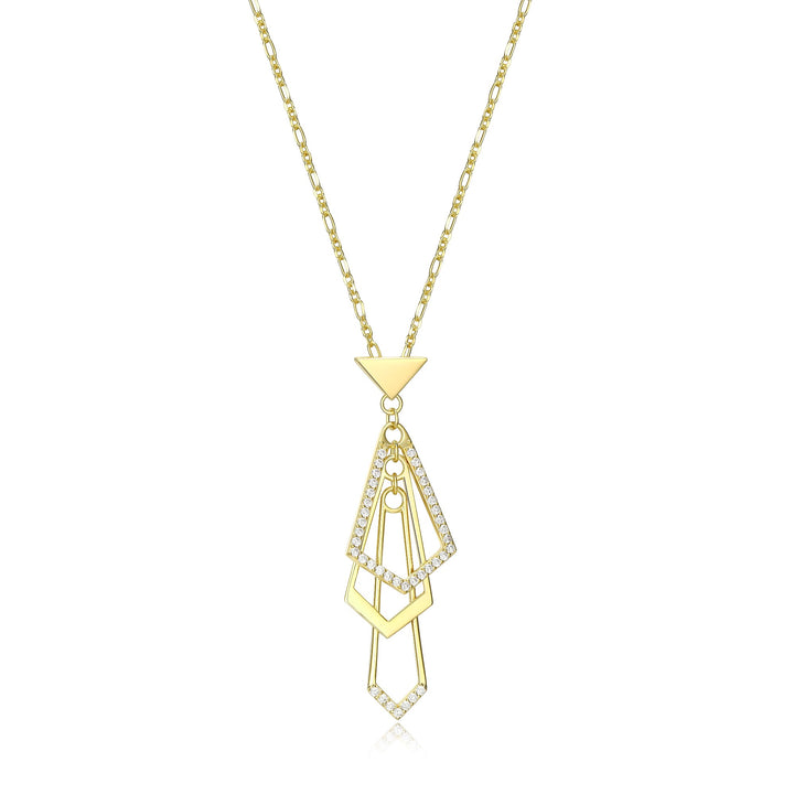 ELLE "ART DECO" gold-plated st
