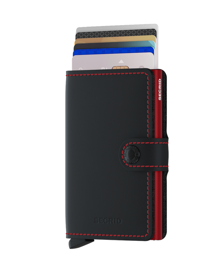 Secrid Miniwallet Matte Black & Red