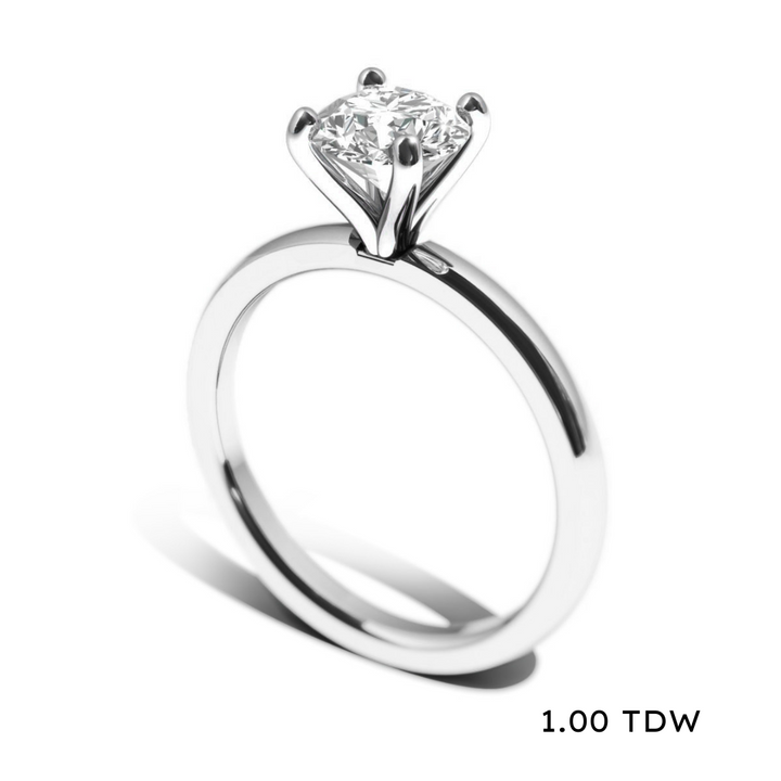 14K Lab Grown Diamond Solitaire Engagement Ring